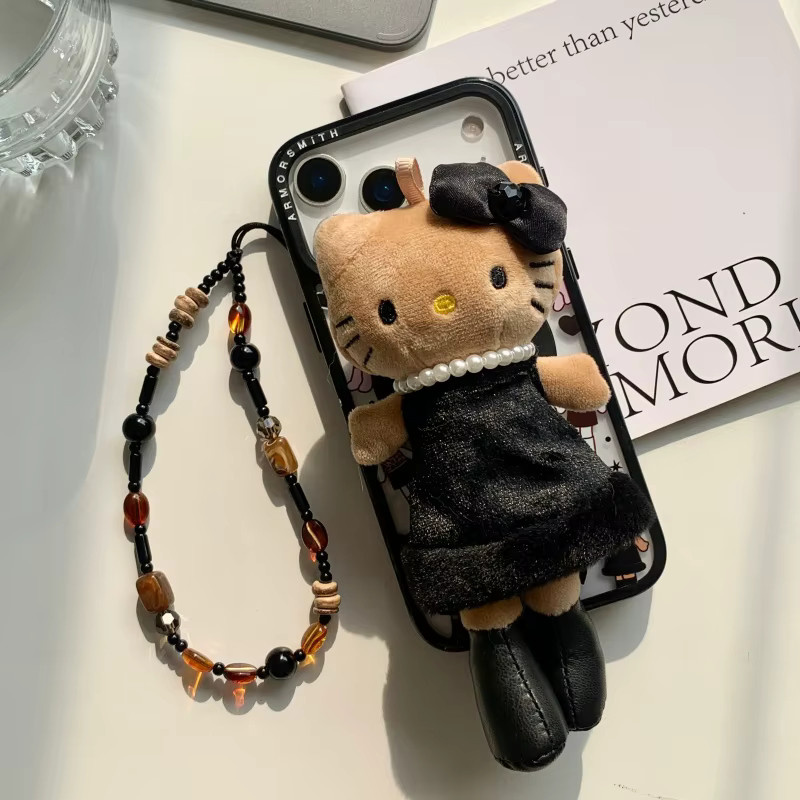 Yi ZHENG Hello Kitty Plüschpuppe Handyhülle mit Magnethalter und Lanyard für iPhone 17 16 15 14 13 Pro Max, Multicolor - Bild 3