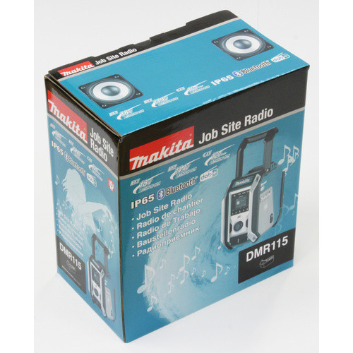 Makita Akku-Baustellenradio DMR115 mit DAB+, DAB+ und Bluetooth in Schwarz und Türkis, IP65 spritzwassergeschützt - Bild 3