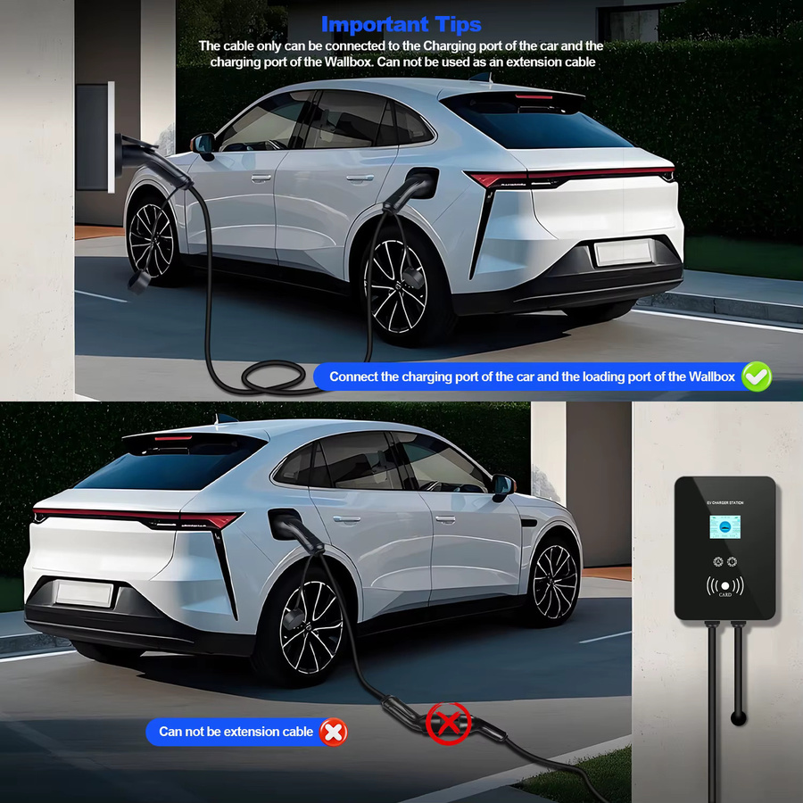 KOLANKY EV-Ladekabel Typ 2, 11 kW, Stecker auf Buchse, Schwarz - Bild 5