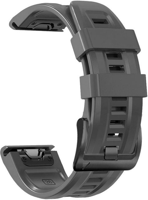 Uhrenarmband Silikon, Schwarz, Unisex - Bild 1