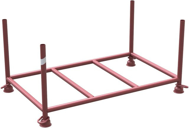 Schake Stapelpalette Braun Lackiert B/T/H: 150 x 87 x 30 cm - Bild 1