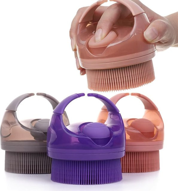 Silikon-Badebürste mit Seifenspender, Unisex - Bild 1
