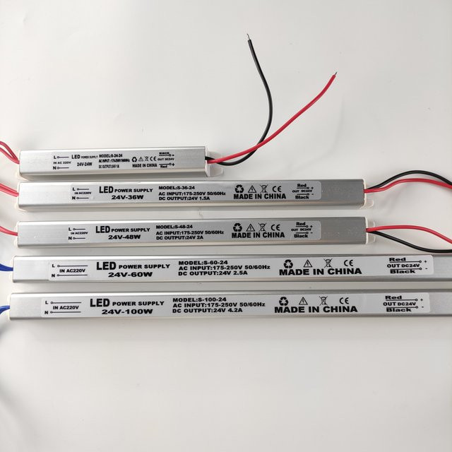MARPOU LED-Treiber Netzteil aus Aluminium für 12V 24V LED-Beleuchtung - Bild 1