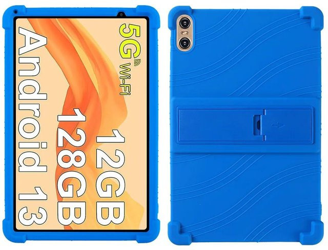 YESTEL Silikon-Schutzhülle für SEBBE S22 Tablet 10 Zoll mit Ständerfunktion in Blau - Bild 1