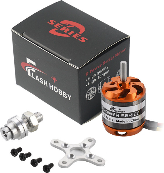 FLASHHOBBY D3542 Bürstenloser Außenläufer Motor für RC Modell FPV Flugzeug und Drohnen in Orange - Bild 1