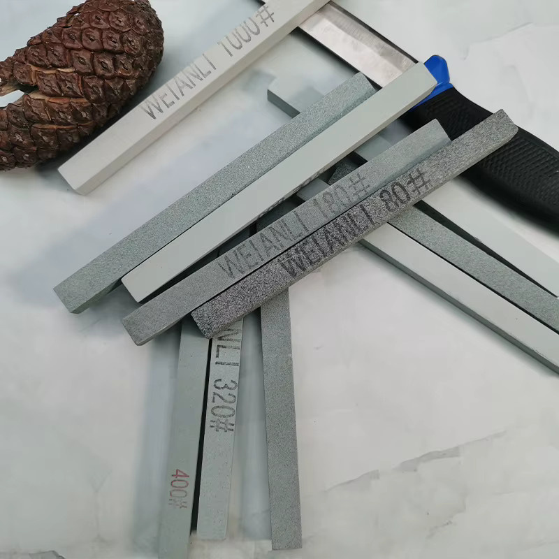 RSCHEF Messerschärfer Schleifstein Set aus grünem Siliziumkarbid mit Körnung 120-1000 zum Polieren von Keramik und Jade, 3 Stück - Bild 4