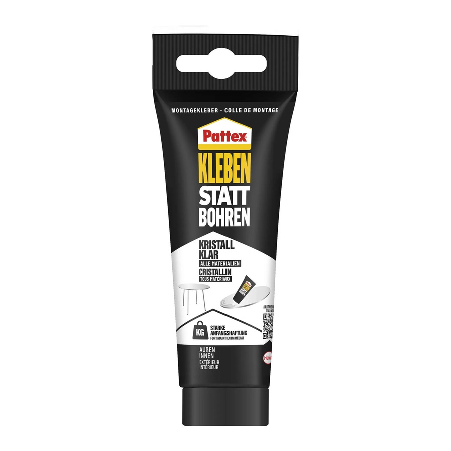Pattex Montagekleber Kleben Statt Bohren MS-Polymer Transparent 208 g - Bild 2