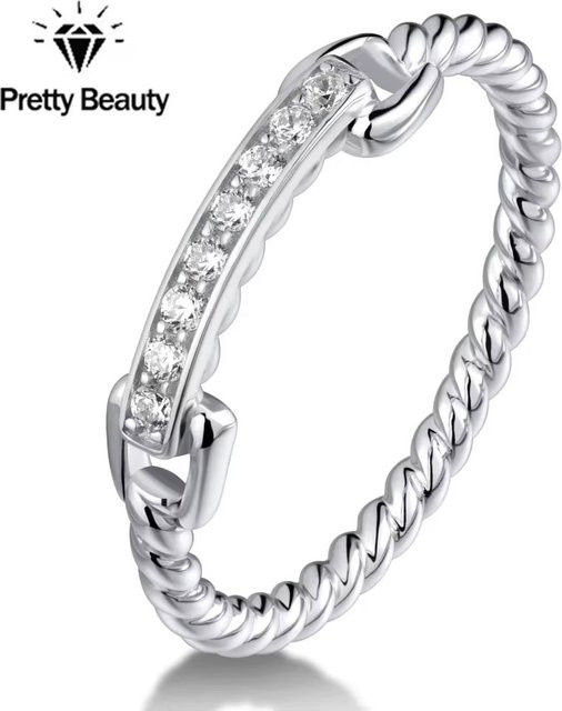 Pretty Beauty Seilring, Moissanit, 925 Silber, Damen - Bild 1