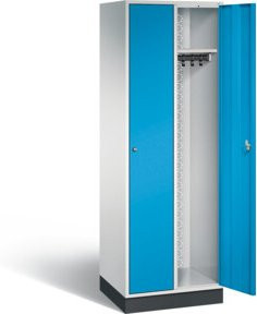 C+P Möbelsysteme Garderobenschrank Intro, Farbe: Front Lichtblau, Korpus Lichtgrau, H x B x T: 195 x 62 x 49 cm - Bild 1