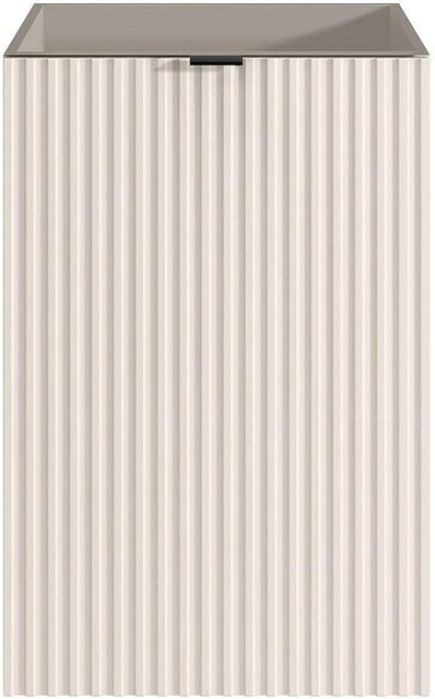 Vente-unique Möbel-Handwaschbecken Vahira in Beige, Wandmontage, Modernes Design mit mattem Finish - Bild 1