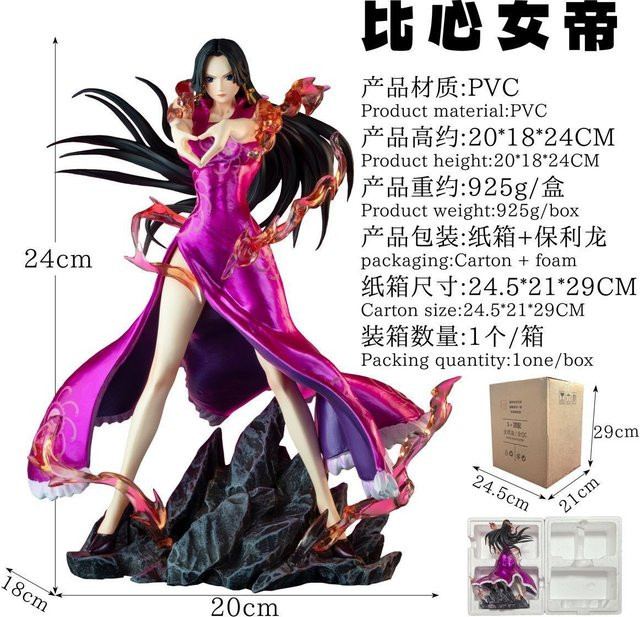 Bandai One Piece Boa Hancock Actionfigur, Kunststoff, Rosa/Pink - Bild 1