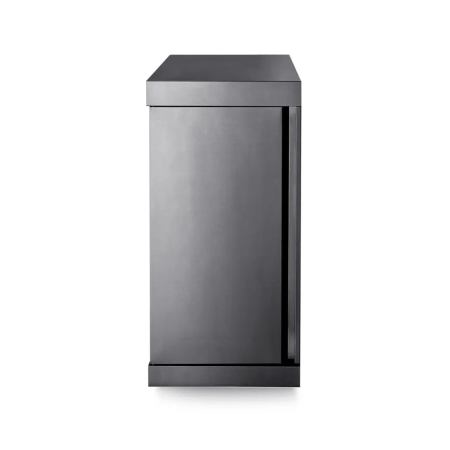 MyOutdoorKitchen Modul mit Schrank Small Black Collection in Schwarz-Anthrazit matt aus Edelstahl - Bild 2