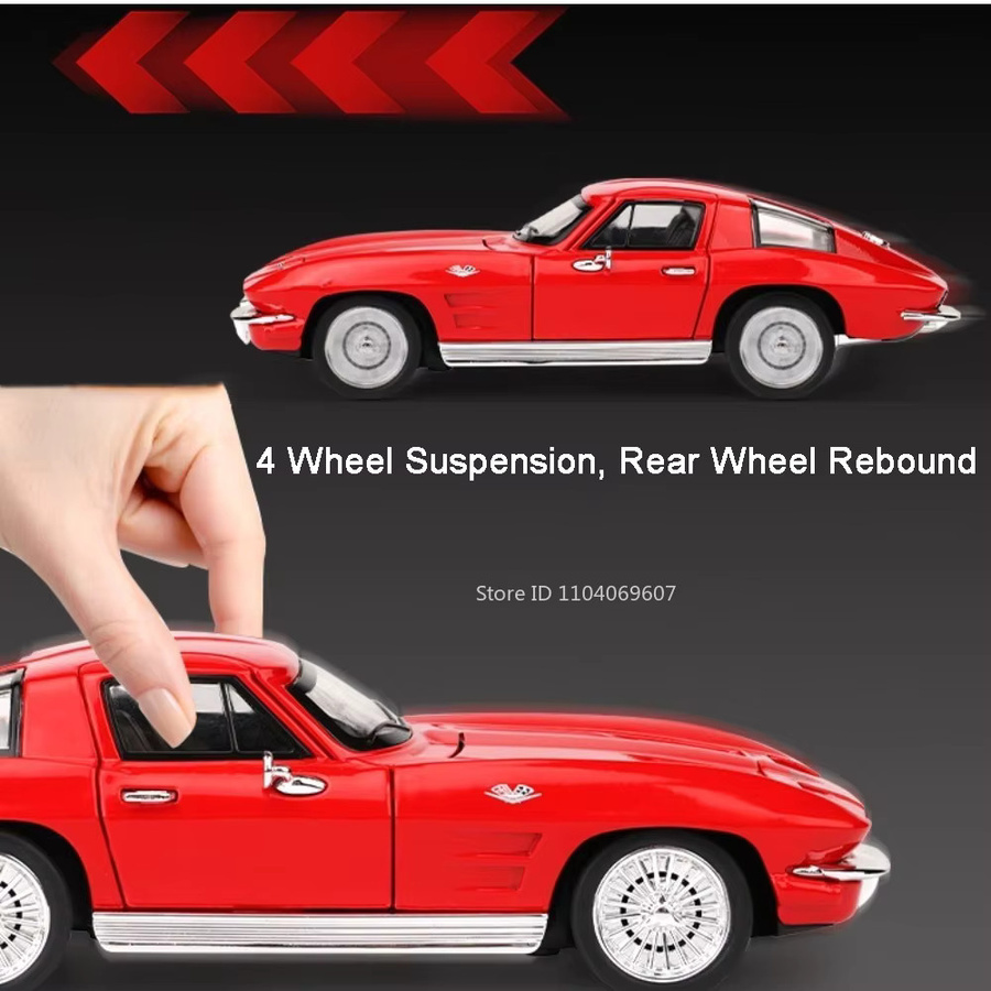 caipo C2 300SL Spielzeugmodell, Miniatur-Sportwagen, 1:32, mit Musik - Bild 4