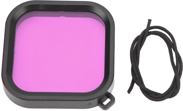 GoPro Tauchfilter mit quadratischer Farbkorrektur für Hero 10 Black und Hero 11 Black in Violett und Rot - Bild 1