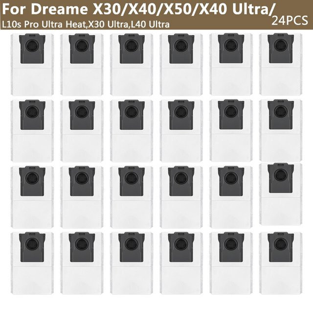 Dreame Staubbeutel und Aufbewahrungsbeutel für Roboter-Staubsauger X50 X40 Ultra L10s Pro Ultra Heat X30 Ultra L40 Ultra X30 X40 in Weiß - Bild 1