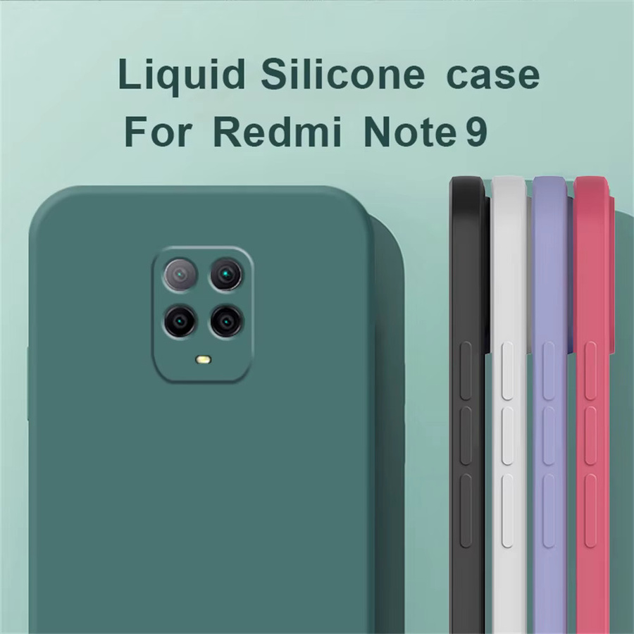 Fundas Silikonhülle für Redmi Note 9S 9 Pro in Lila, matte und weiche Schutzhülle - Bild 1