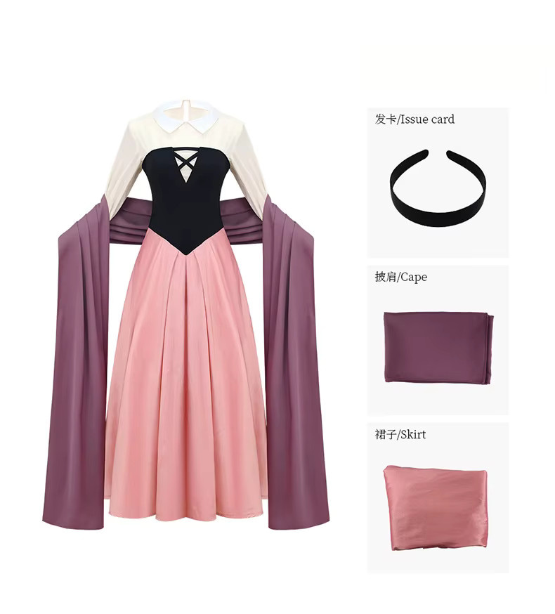 HHYRCOS Anime Love Princess Cosplay-Kostüm, Prinzessinnenkleid, Set - Bild 4