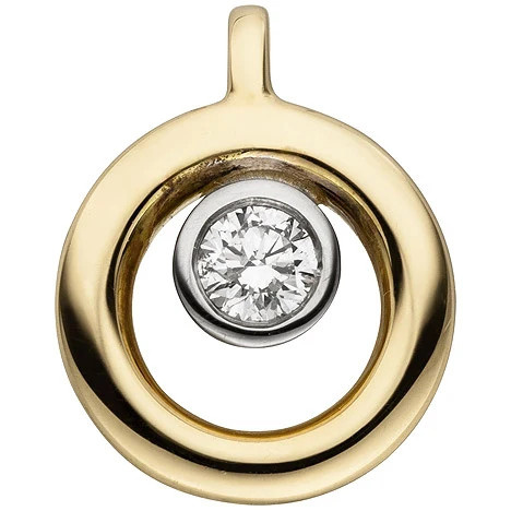 Colfem Anhänger 585 Gelbgold, Diamant, Brillant, Unisex - Bild 1