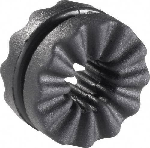 Richco VG-1 Anti-Vibrationstülle in Schwarz mit maximalem Klemm-Ø von 4 mm und maximaler Plattenstärke von 1,45 mm - Bild 1