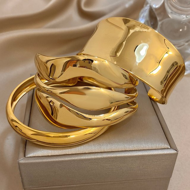 Greatera Manschettenarmband Edelstahl, Damen - Bild 1