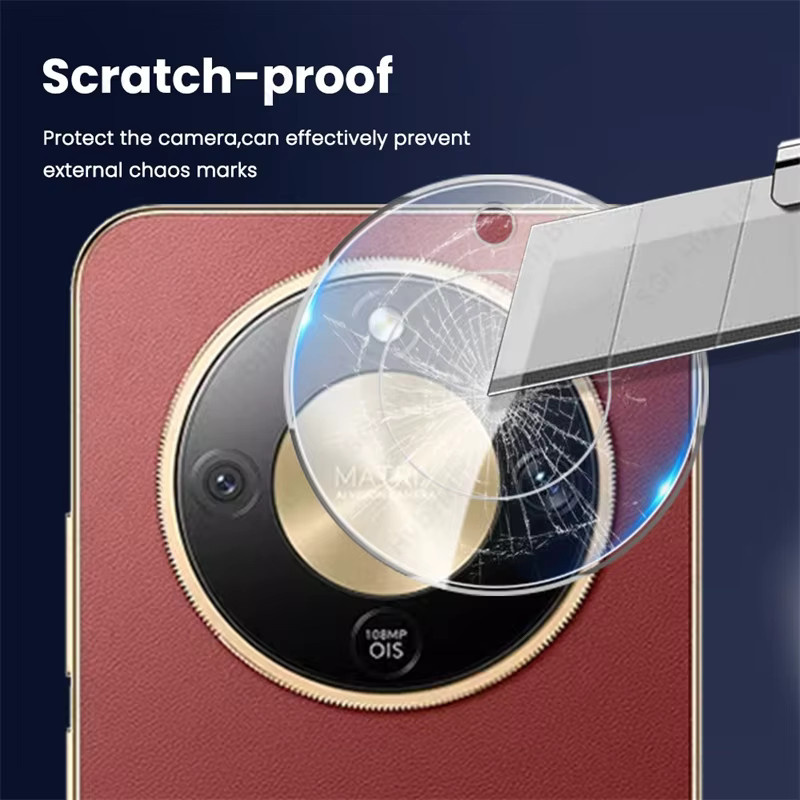 Gebogener 9H Kameraschutz für Honor X9d 5G und Honor Magic8 Lite, Transparentes 3D Objektivglas - Bild 3