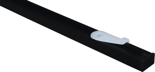 Gardinia Vorhangschienen-Set Lucy 1-läufig Schwarz-Matt 200 cm aus Aluminium für die Deckenmontage - Bild 1