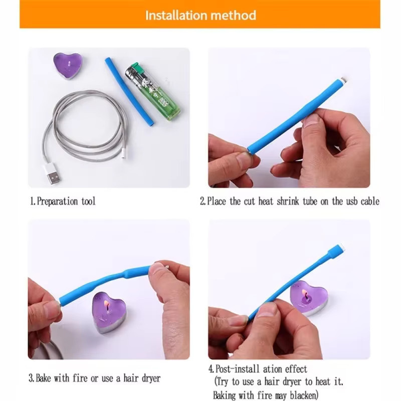 580 Stück Schrumpfschlauch-Isolationsset für Elektrokabel-Verbindungen in Multicolor - Bild 5