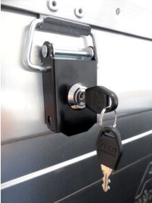 Alutec Zylinderschloss für Transportboxen Serie D in Schwarz mit 2 Schlüsseln - Bild 2