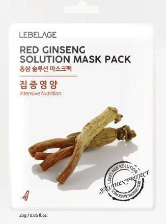 LEBELAGE Rote Ginseng-Lösungsmaske, Gesicht, Ginseng, Unisex - Bild 1