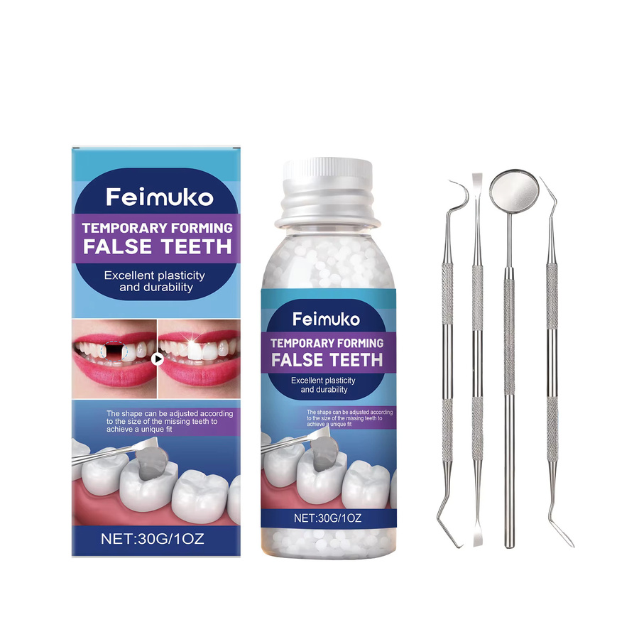 FEIMUKO Temporäres Zahnreparatur-Set, Harz-Festkleber, DIY Dentalbedarf - Bild 2