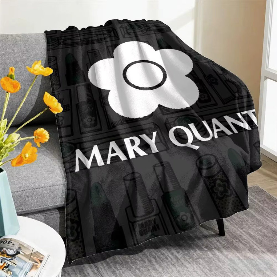 Mary Quant Überwurfdecke aus weichem Flanell für Sommer und Reisen, Retro-Design, Unisex - Bild 2