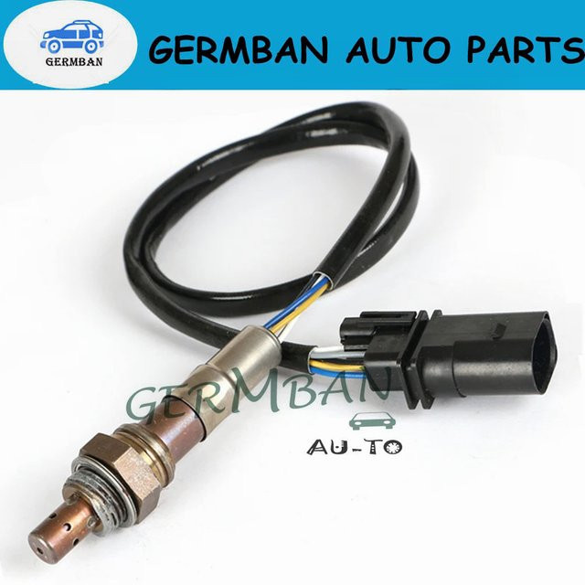 Lambdasonde Sauerstoffsensor VENSILL für VW Polo Stufenheck und Skoda Fabia Combi 6Y2 6Y5 9N, Farbe: Schwarz, 5 Drähte, Vorne - Bild 1