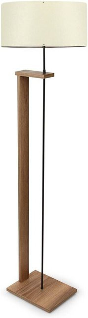 Opviq Stehlampe in Creme mit E27 Fassung, skandinavisches Design aus MDF und PVC, B/H/T: 38 x 150 x 38 cm - Bild 1