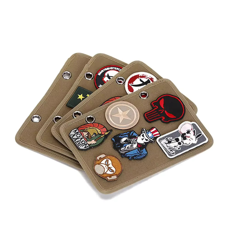 Moral Badge Display Board zur Aufbewahrung von Tactical Patches und Klettverschluss-Abzeichen in Schwarz - Bild 2