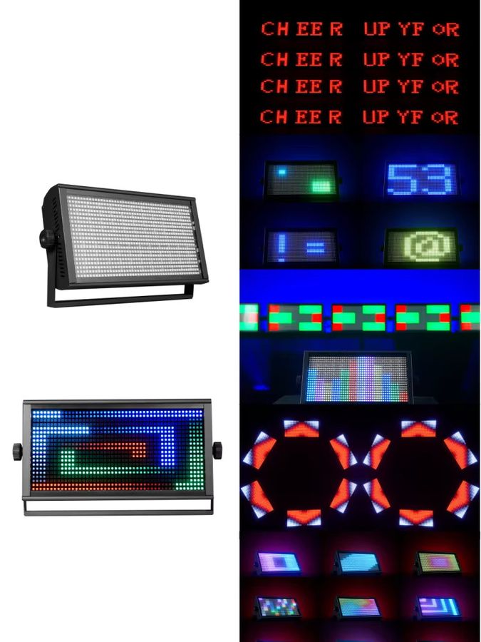 HYULIGHTS 200W LED RGB 3in1 Stroboskoplicht mit 120 Zonen für DJ und Bühne zur Erzeugung von Formen, Zahlen und Buchstaben - Bild 5