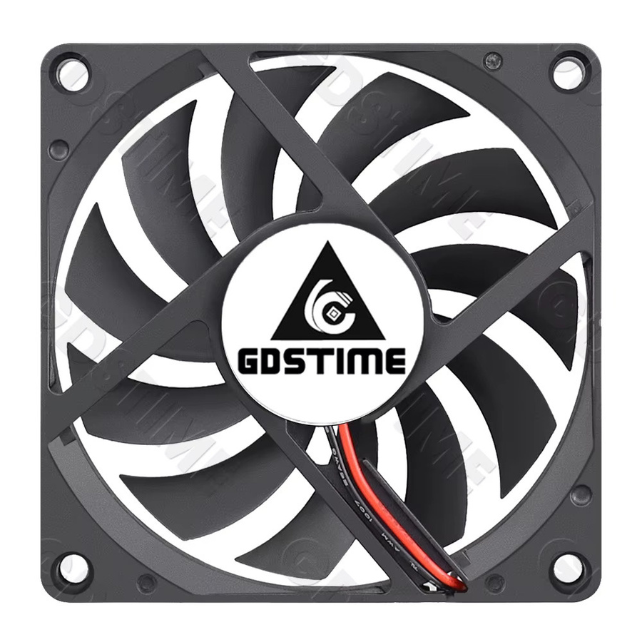 Gdstime Gehäuselüfter 80mm USB-Kühler Schwarz B/T/H: 80 x 80 x 10 mm - Bild 2