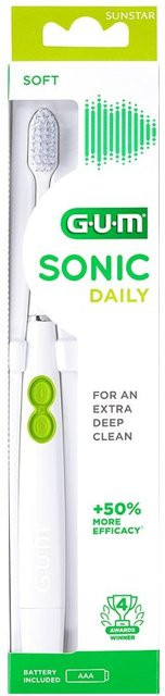 GUM Sonic Daily Elektrische Zahnbürste, Weiß - Bild 1