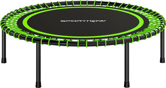 Aosom SPORTNOW Fitness-Trampolin, Ø114 cm, Grün und Schwarz - Bild 1