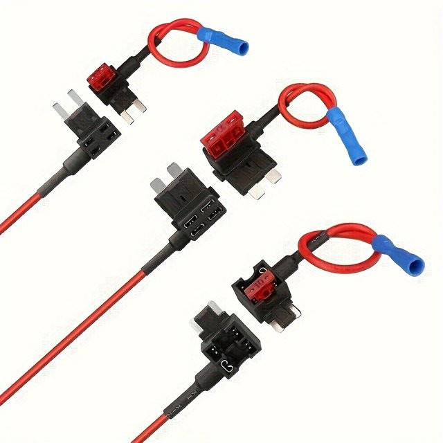 ELECAPITAL Add-a-circuit Sicherung Adapter für Micro, Mini, ATM und APM Sicherungen, 10A, 12V, Schwarz - Bild 1