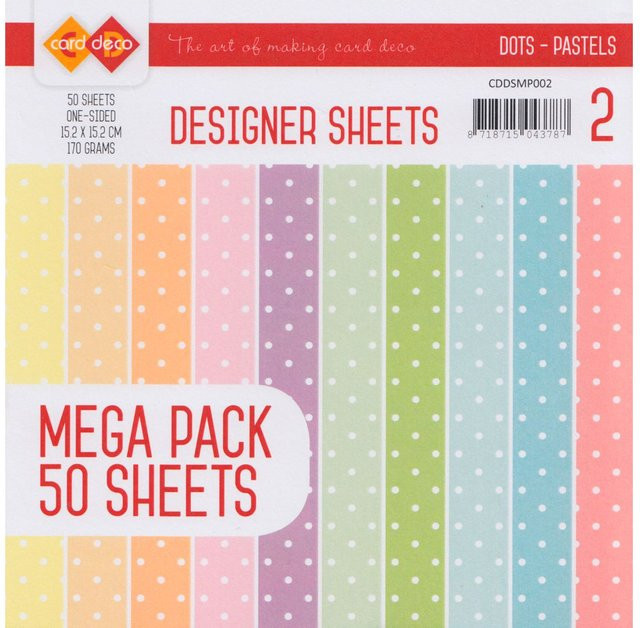 FINDit Papier-Set Pünktchen in Pastellfarben Multicolor - Bild 1