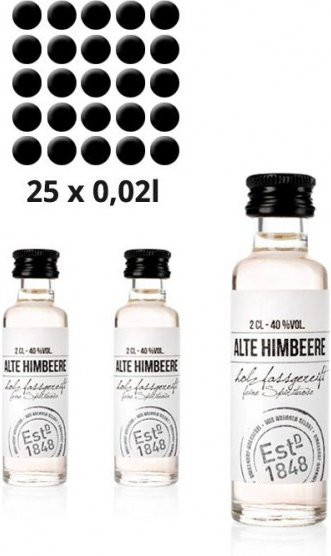 Birkenhof Brennerei Alte Himbeere, Obst- & Kräuterbrand, 25 x 0,2 l - Bild 1