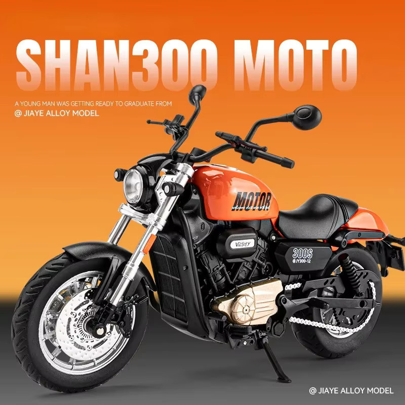 shan Motorrad, Modell, Metall, 1:12, mit Sound und Licht - Bild 2