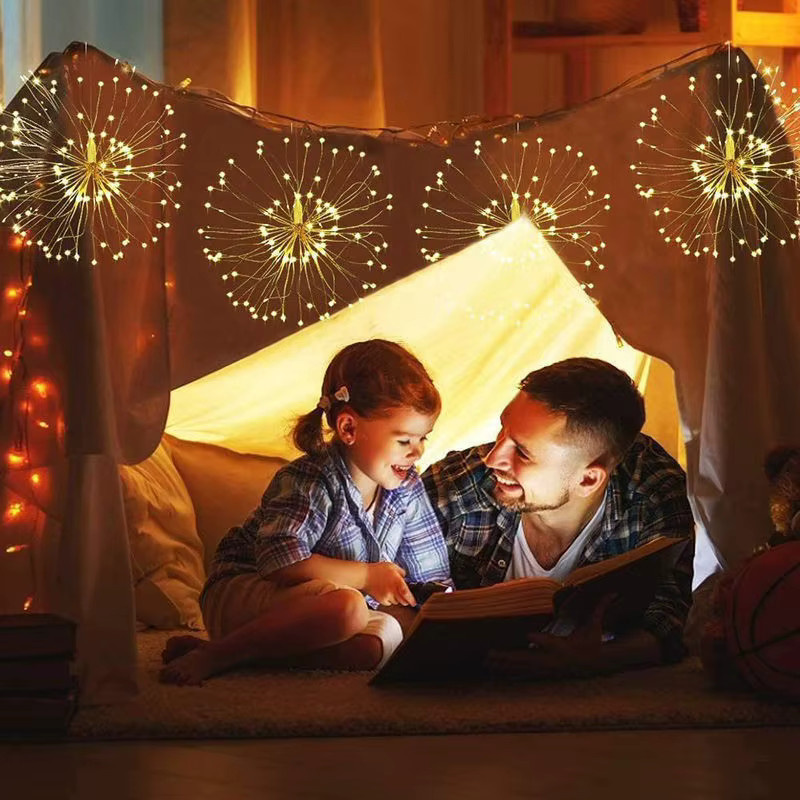 Feimefeiyou Solar LED Lichterkette Löwenzahn in Warmweiß für Garten und Außenbereich mit 200 LEDs - Bild 2