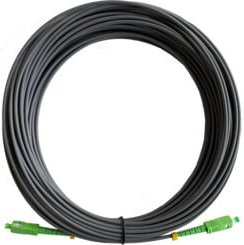 unex Fiberglaskabel OSM20SCAPC geschirmt, Farbe: Schwarz, Länge: 20 m, 2x Stecker SC/APC - Bild 1