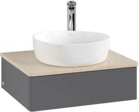 V&B Waschtischunterschrank Antao ohne Frontstruktur, lackiert, B/H/T: 60 x 50 x 19 cm - Bild 1