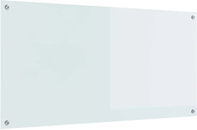 vidaXL Küchenrückwand aus gehärtetem Glas in Weiß, Breite: 120 cm, Höhe: 60 cm - Bild 1