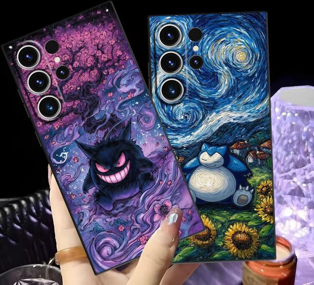 Gengar Pokemon Handyhülle für Samsung Galaxy S26 S25 S24 S23 S21 FE S20 S10 S9 Note 20 Ultra Plus in Multicolour - Bild 1