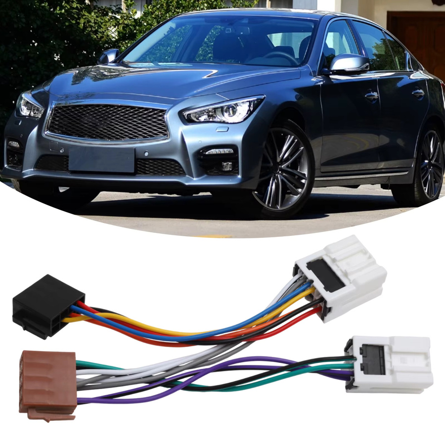 SUITU Stereo-Radio-Adapter für 12 V, verschleißfest und korrosionsbeständig, Schwarz und Weiß - Bild 3