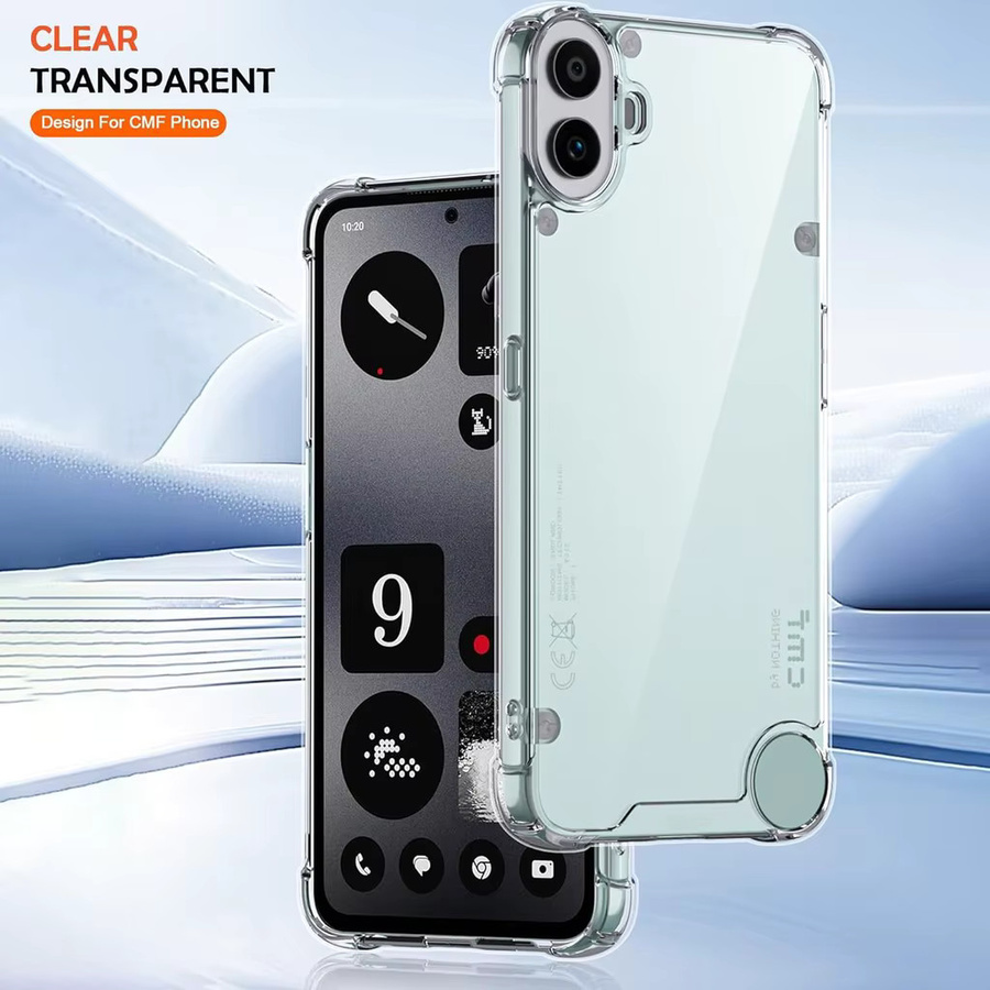 Transparente TPU-Schutzhülle für Nothing CMF Phone 1, Nothing Phone 1, 2, 2a und 3a Pro mit stoßfestem Bumper - Bild 4