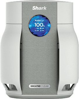 Shark BreatheClear Compact Luftreiniger HP062EU mit HEPA-Filter und Partikelsensor in Beige